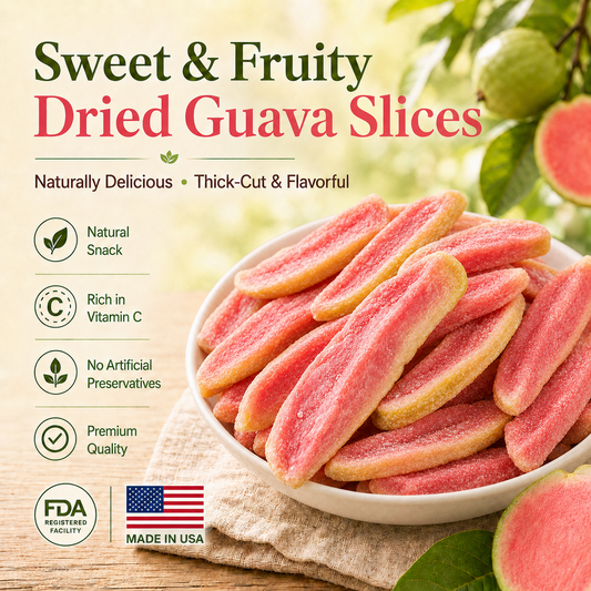 Say goodbye to high-calorie guilt! 🔆🐦‍🔥Satisfy your cravings with ourfiber-rich Red Guava slices-QZE