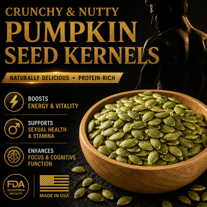 🔥💪Ultimate Testosterone Boost Formula 🌍🐨🐨Nutrient-Dense Roasted Pumpkin Seeds for Enhanced Bedroom Performance | Support Vitality, Endurance & Natural Male Confidence Daily-ABB8