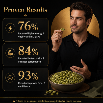🔥💪Ultimate Testosterone Boost Formula 🌍🐨🐨Nutrient-Dense Roasted Pumpkin Seeds for Enhanced Bedroom Performance | Support Vitality, Endurance & Natural Male Confidence Daily-ABB8