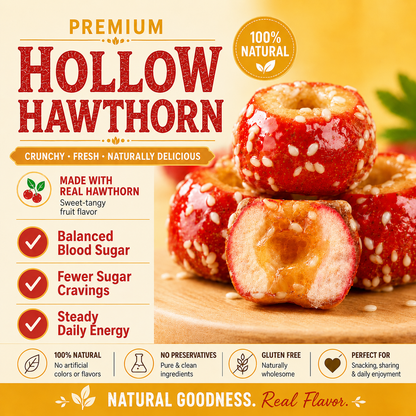 💫❤️Say goodbye to sugar spikes! 🌿Support healthy glucose metabolism with premium Hollow Hawthorn.-QZE
